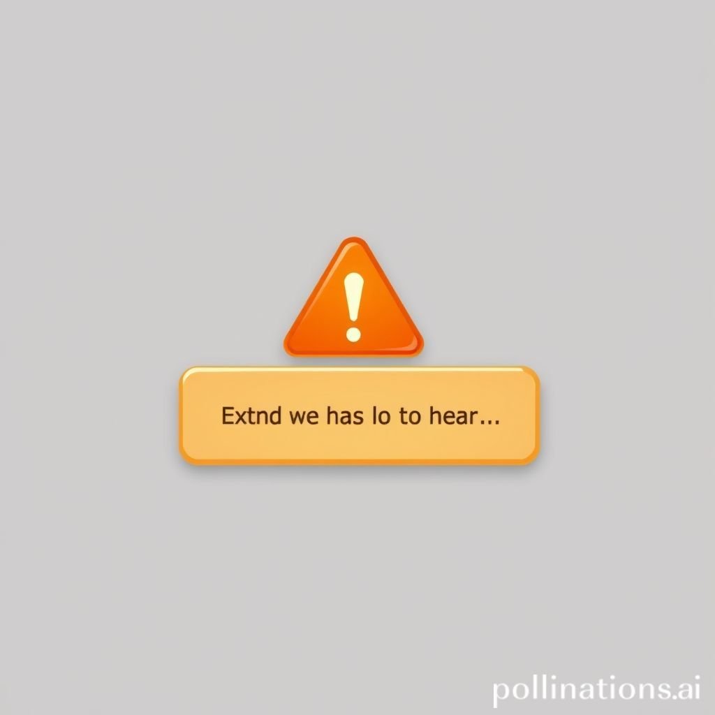 UI Error Alert Gentle