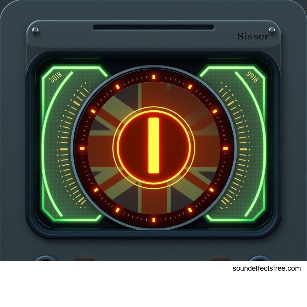British Sci-Fi UI Alert Chime Sound Effect
