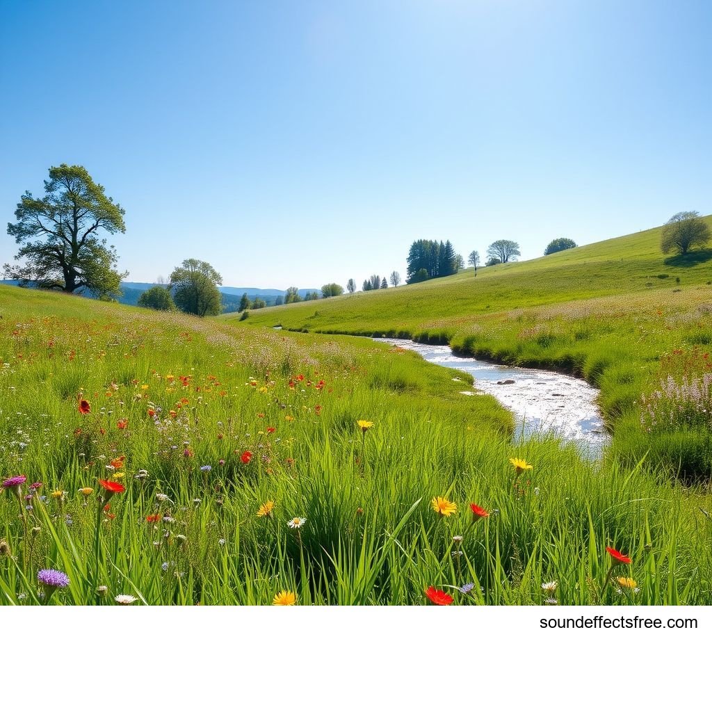Deutsche Wiesenbrise Naturgeräusche