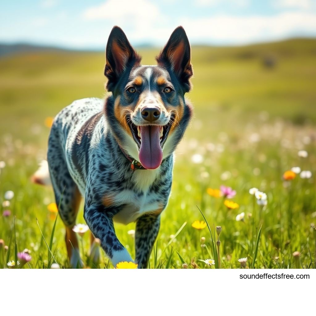 Blue Heeler Dog Pant Sound