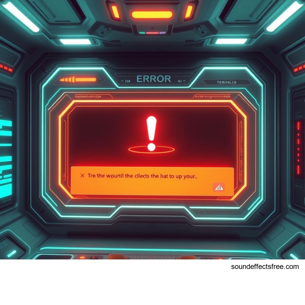 Futuristic UI Error Sound