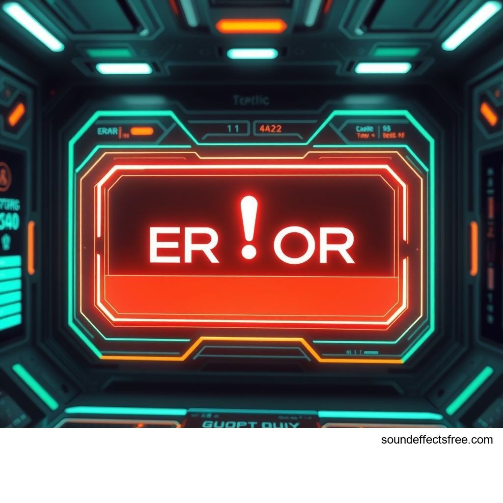Futuristic UI Error Sound Effect